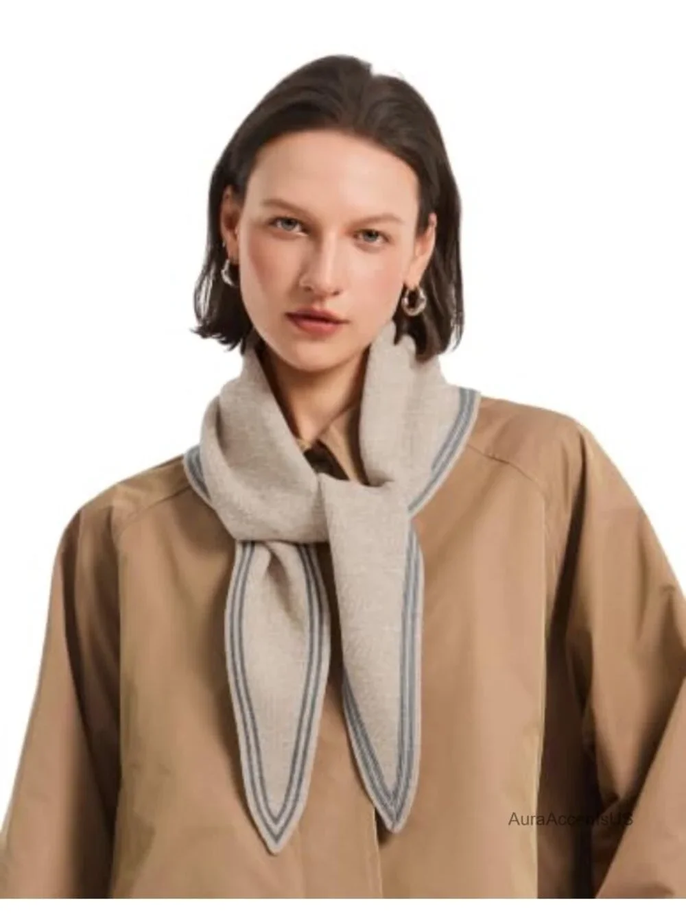 Sophie Knit Scarf Striped Fashion Neck Scarf Travel Accessory